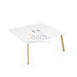 Мебель для персонала Конечный модуль стола БЕНЧ-системы сдвоенные на 2 раб. места Iron Wood 10БДК.284