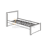 Мебель для гостиниц Кровать на металлическом основании R6517