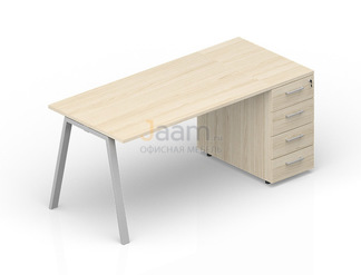 Мебель для персонала Стол с приставной тумбой ARTPS168N072