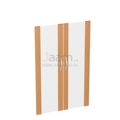 Мебель для персонала Дверь стеклянная средняя в рамке ЛДСП (комплект) Э-52.0