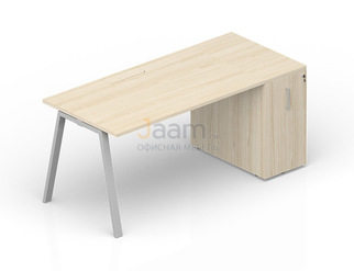 Мебель для персонала Стол с приставным шкафом Tower (меламиновый аутлет) ARTPM148T072