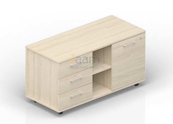 Мебель для персонала Офисная тумба мобильная сервисная OMU1253B